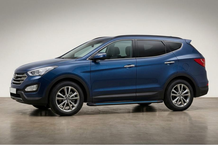 Hyundai Santa Fe 3 2012–2018 Maya Blue sivuaskelmat (2 kpl, alumiini) Image