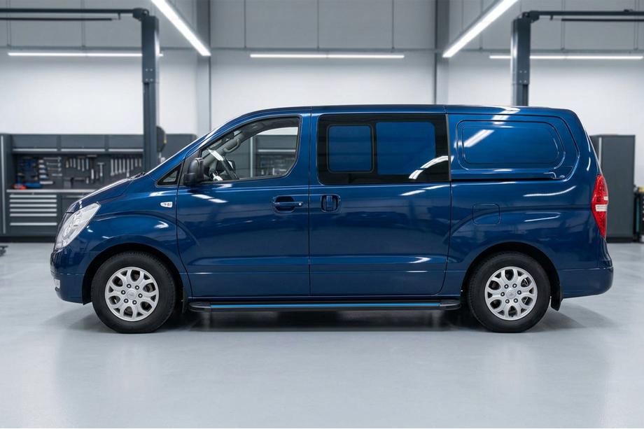 Hyundai H300, H1, Starex 2008–2020 Maya Blue sivuaskelmat (2 kpl, alumiini) Kuva 1