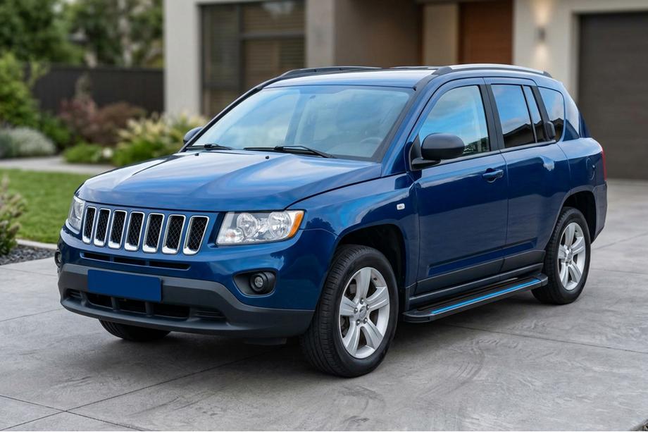 Jeep Compass 2006–2016 Maya Blue sivuaskelmat (2 kpl, alumiini) Image