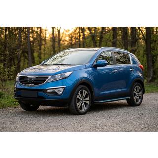 Sivuporrassarja Maya Blue-Black (2 kpl, alumiini) Kia Sportage 2010–2015 kuva 1
