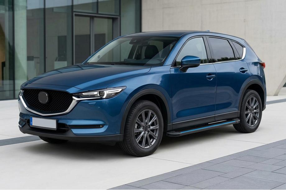 Mazda CX-5 2017–2025 Maya Blue sivuaskelmat (2 kpl, alumiini) Image
