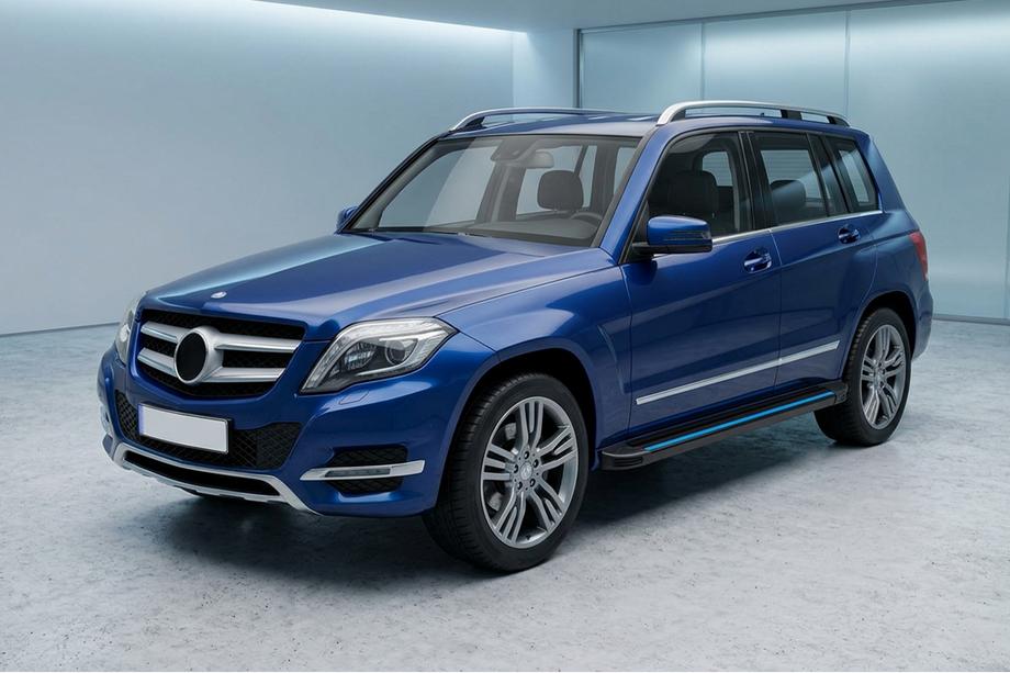 Mercedes GLK-sarja X204 2008–2015 Maya Blue sivuaskelmat (2 kpl, alumiini) Image