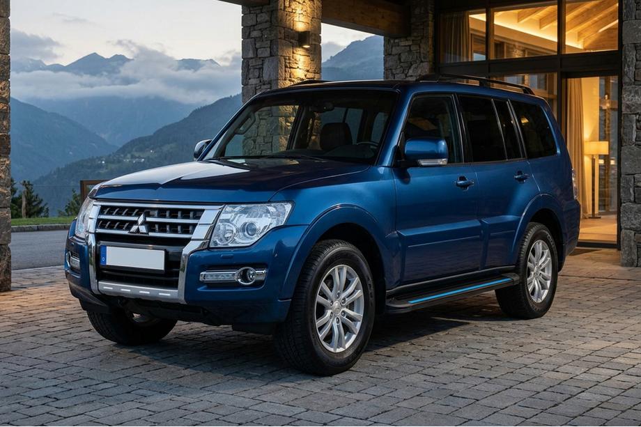 Mitsubishi Pajero Wagon IV 2006–2021 Maya Blue sivuaskelmat (2 kpl, alumiini) Image