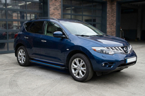 Nissan Murano 2008–2014 Maya Blue sivuaskelmat (2 kpl, alumiini) kuva 1