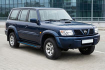 Nissan Patrol Y61 1997–2011 Maya Blue sivuaskelmat (2 kpl, alumiini) kuva 1