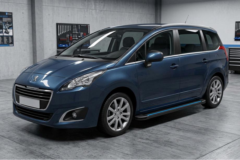 Peugeot 5008 2009–2016 Maya Blue sivuaskelmat (2 kpl, alumiini) Image