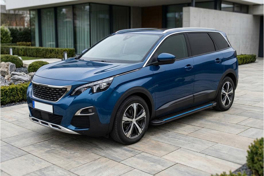 Peugeot 5008 2016–2023 Maya Blue sivuaskelmat (2 kpl, alumiini) Image