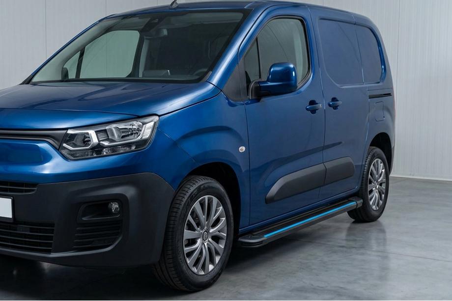 Peugeot Partner/Rifter 2019– Maya Blue sivuaskelmat (2 kpl, alumiini) Lyhyt akseliväli Image
