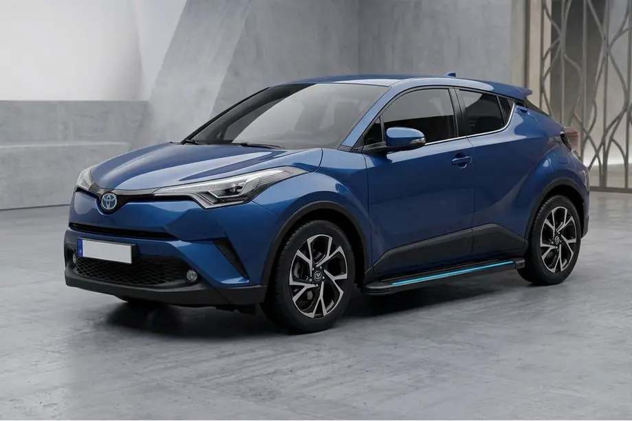 Toyota C-HR 2016–2023 Maya Blue sivuaskelmat (2 kpl, alumiini) Image