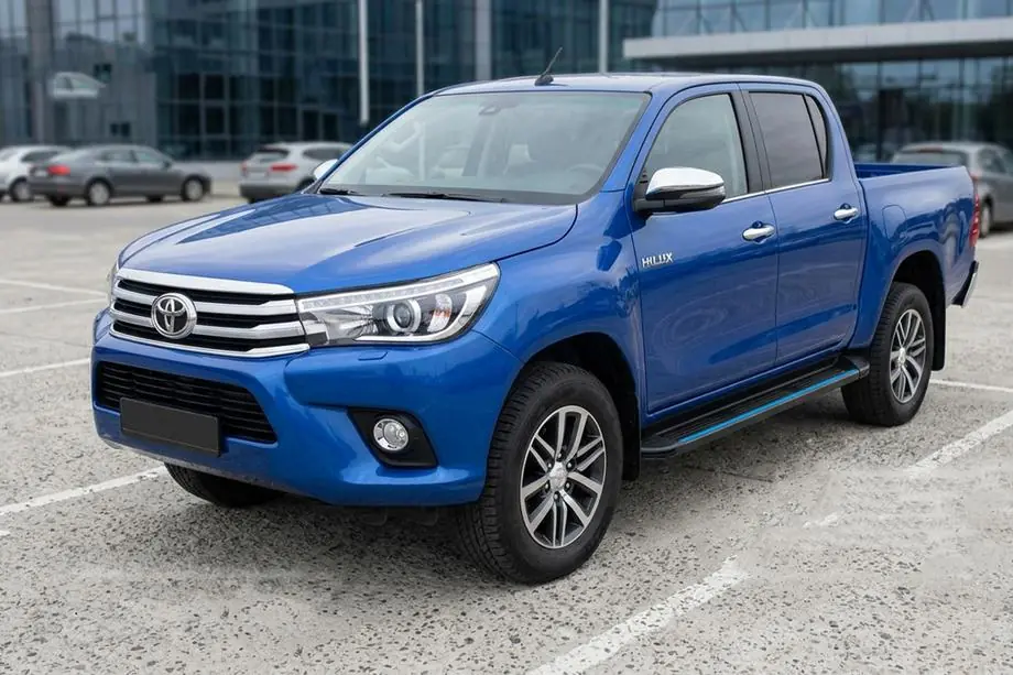 Toyota Hilux 2015– Maya Blue sivuaskelmat (2 kpl, alumiini) Image