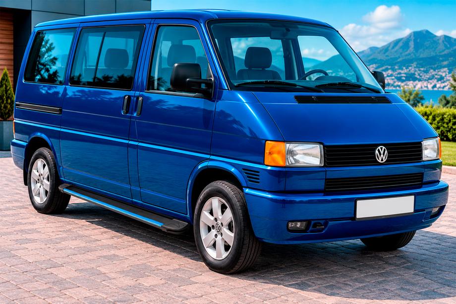 Volkswagen T4 Caravelle/Multivan 1990–2003 Maya Blue sivuaskelmat (2 kpl, alumiini) Image