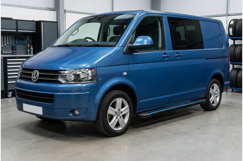 Volkswagen T5 2010–2015 Maya Blue sivuaskelmat (2 kpl, alumiini) Lyhyt akseliväli Image