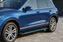 Volkswagen Touareg 2002–2010 Sivuporrassarja Maya Blue-Black (2 kpl, alumiini) kuva 1