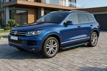 Volkswagen Touareg 2010–2018 Maya Blue sivuaskelmat (2 kpl, alumiini) kuva 1