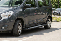 Dacia Dokker 2013–2022 Sivuastinlaudat New Vision Black (2 kpl, alumiini) kuva 1
