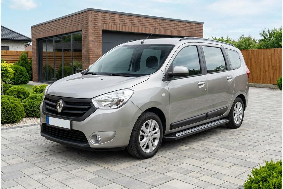 Dacia Lodgy 2012–2022 Sivuastinlaudat New Vision Black (2 kpl, alumiini) Kuva 1