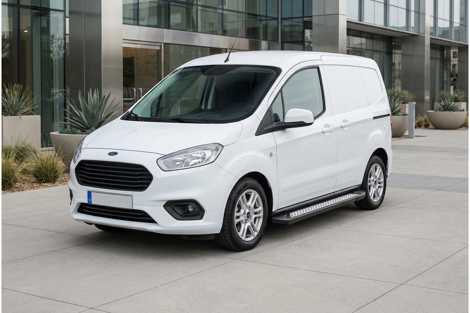Ford Courier 2014–2023 Sivuastinlaudat New Vision Black (2 kpl, alumiini) Kuva 1