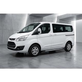 Sivuastinlaudat New Vision Black (2 kpl, alumiini) Ford Custom 2013–2022 kuva 1