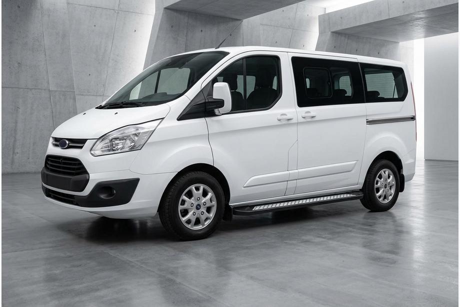 Ford Custom 2013–2022 Sivuastinlaudat New Vision Black (2 kpl, alumiini) Image