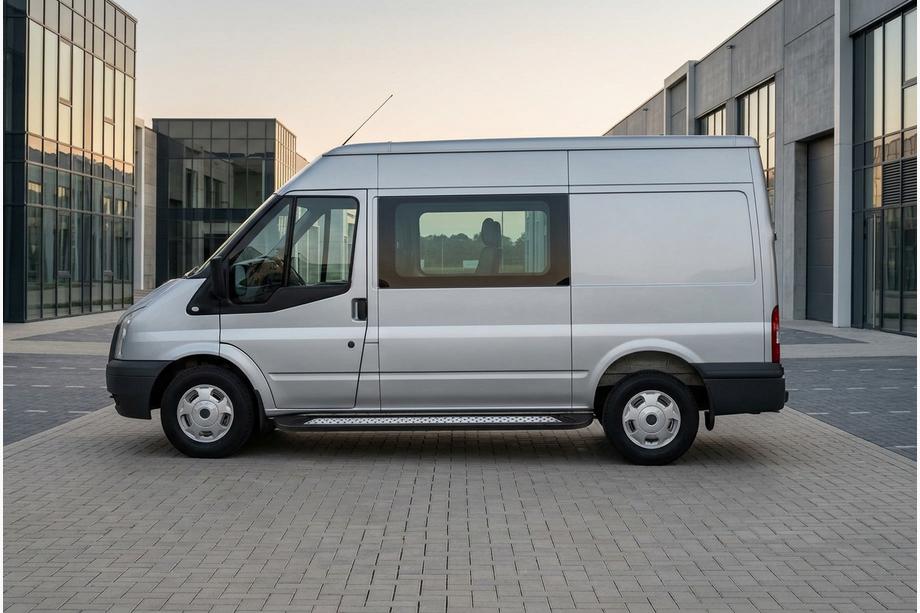 Ford Transit 2000–2014 Sivuastinlaudat New Vision Black (2 kpl, alumiini) L1 (lyhyt) Image