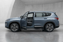 Hyundai Santa Fe 4 2018–2023 Sivuastinlaudat New Vision Black (2 kpl, alumiini) kuva 1