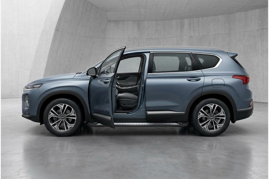 Hyundai Santa Fe 4 2018–2023 Sivuastinlaudat New Vision Black (2 kpl, alumiini) Image