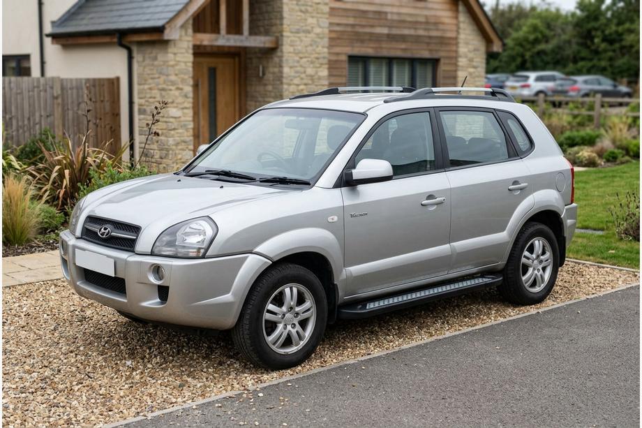 Hyundai Tucson JM 2004– Sivuastinlaudat New Vision Black (2 kpl, alumiini) Image