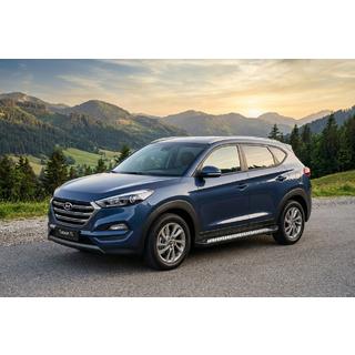 Sivuastinlaudat New Vision Black (2 kpl, alumiini) Hyundai Tucson TL 2016–2021 kuva 1