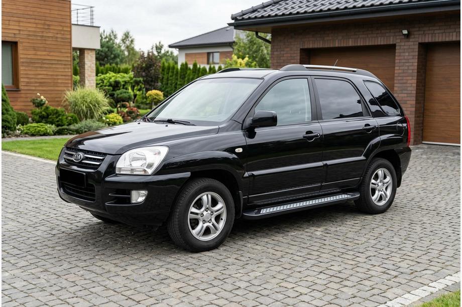 Kia Sportage 2004–2010 Sivuporrastangot Vision New Black (2 kpl, alumiini) Image