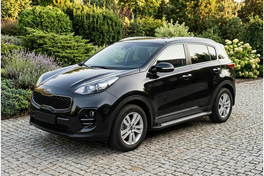 Kia Sportage 2015–2021 Sivuastinlaudat New Vision Black (2 kpl, alumiini) Image