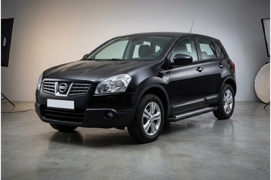 Nissan Qashqai 2007–2010 Sivuastinlaudat New Vision Black (2 kpl, alumiini) Image
