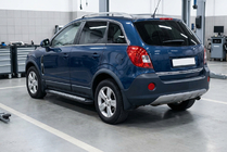 Opel Antara 2006–2017 Sivuporrastangot Vision New Black (2 kpl, alumiini) 2016-2018 kuva 1