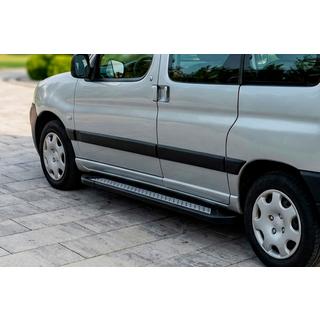 Sivuastinlaudat New Vision Black (2 kpl, alumiini) Peugeot Partner 1996–2008 kuva 1