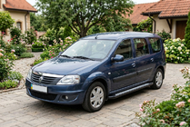 Renault Logan MCV 2005–2013 Sivuastinlaudat New Vision Black (2 kpl, alumiini) kuva 1