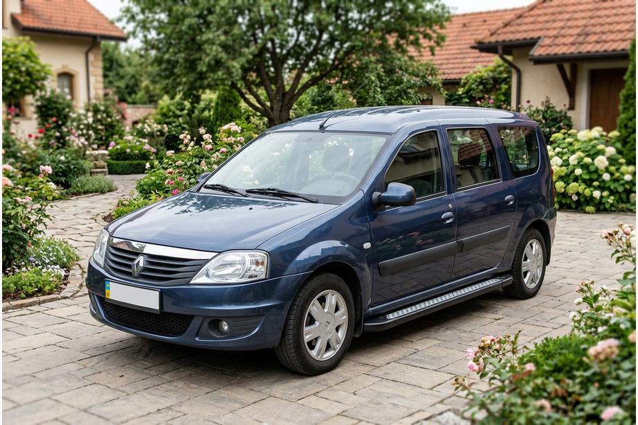 Renault Logan MCV 2005–2013 Sivuastinlaudat New Vision Black (2 kpl, alumiini) Image