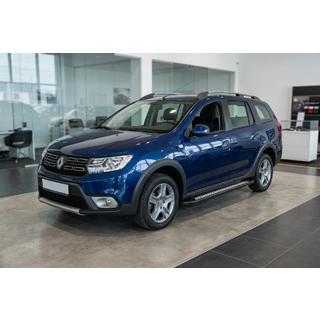 Sivuastinlaudat New Vision Black (2 kpl, alumiini) Renault Logan MCV 2013–2022 kuva 1
