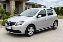 Renault Sandero 2013–2022 Sivuastinlaudat New Vision Black (2 kpl, alumiini) kuva 1