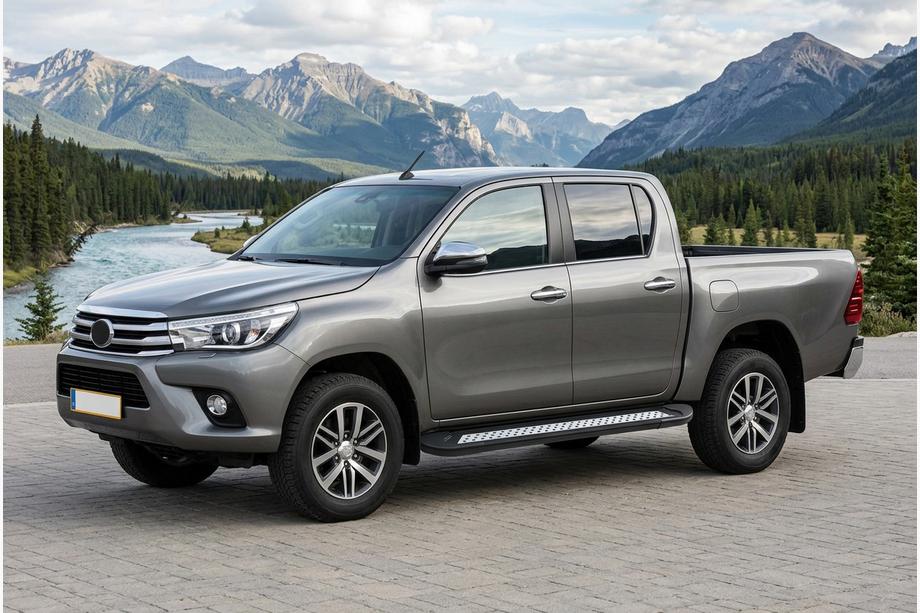 Toyota Hilux 2015– Sivuastinlaudat New Vision Black (2 kpl, alumiini) Image