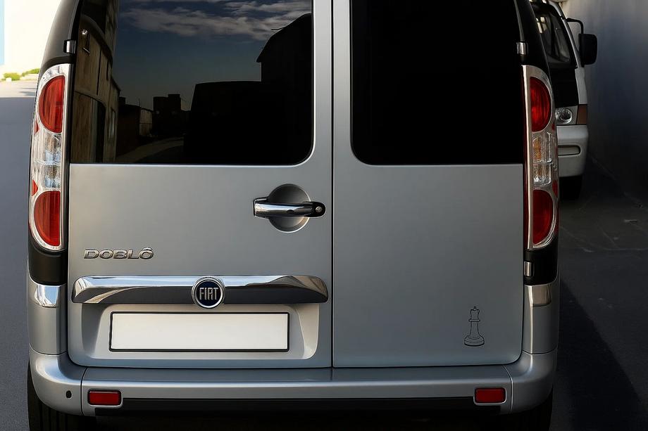 Fiat Doblo I 2005–2010 Takavalojen kromilistat (2 kpl, ruostumaton teräs) Carmos - turkkilainen teräs Image