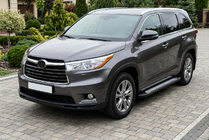 Toyota Highlander 2013–2019 Sivuastinlaudat New Vision Black (2 kpl, alumiini) kuva 1