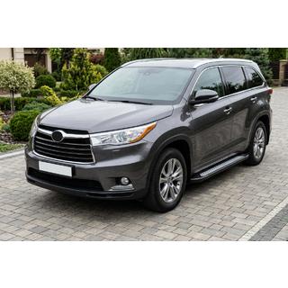 Sivuastinlaudat New Vision Black (2 kpl, alumiini) Toyota Highlander 2013–2019 kuva 1