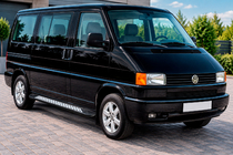 Volkswagen T4 Transporter 1990–2003 Sivuporrastangot Vision New Black (2 kpl, alumiini) Pitkä akseliväli kuva 1