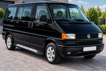 Volkswagen T4 Caravelle/Multivan 1990–2003 Sivuastinlaudat New Vision Black (2 kpl, alumiini) kuva 1