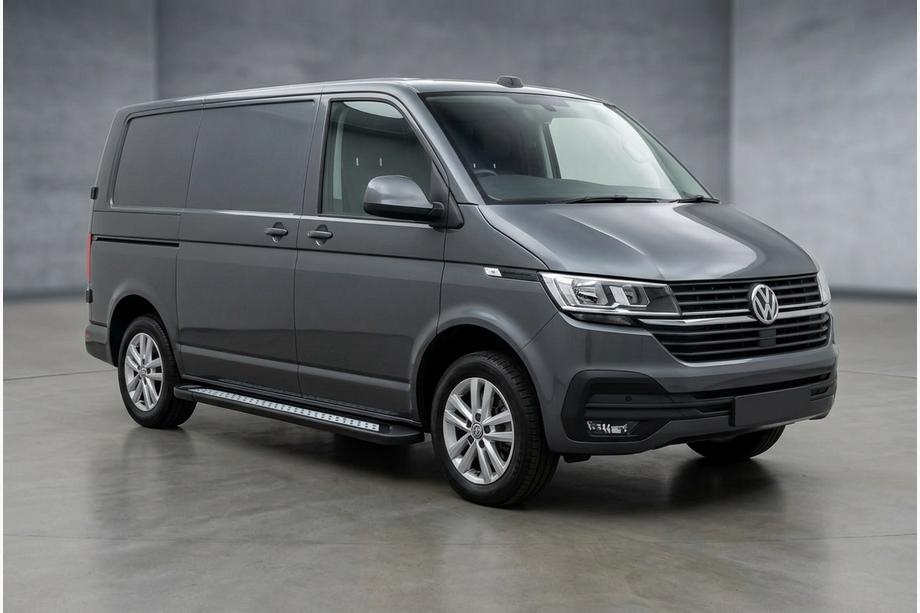 Volkswagen T6 2015–2024 Sivuastinlaudat New Vision Black (2 kpl, alumiini) Lyhyt akseliväli Image