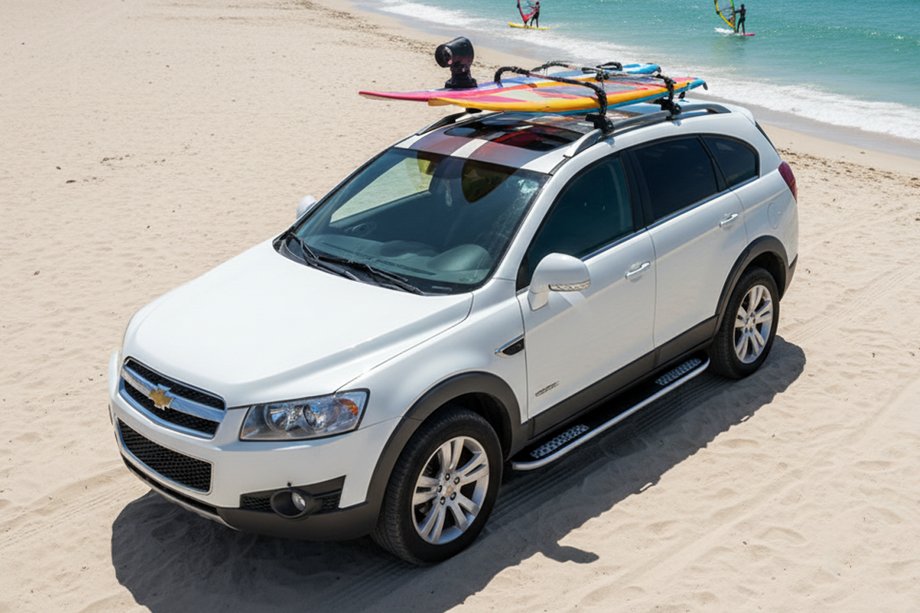 Chevrolet Captiva 2006–2019 Tayga V2 sivukynnykset (2 kpl, alumiini) Image
