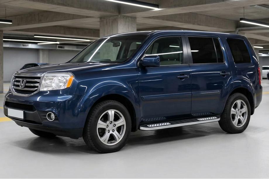 Honda Pilot 2008–2015 Tayga V2 sivukynnykset (2 kpl, alumiini) Image