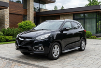 Hyundai IX-35 2010–2015 Tayga V2 sivukynnykset (2 kpl, alumiini) kuva 1
