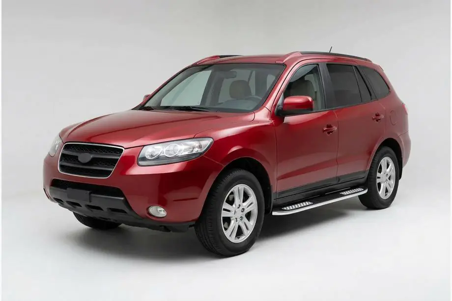 Hyundai Santa Fe 2 2006–2012 Tayga V2 sivukynnykset (2 kpl, alumiini) Image