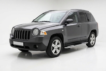 Jeep Compass 2006–2016 Tayga V2 sivukynnykset (2 kpl, alumiini) kuva 1