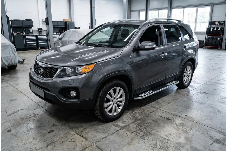Kia Sorento II XM 2009–2014 Tayga V2 sivukynnykset (2 kpl, alumiini) 2013-2016 Image